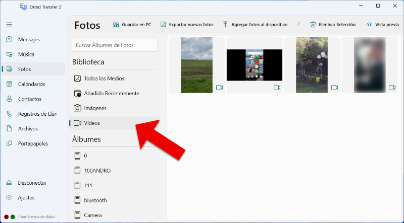 Cómo transferir videos del teléfono a la computadora