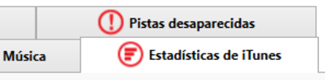 Página de estadísticas de iTunes en Tune Sweeper